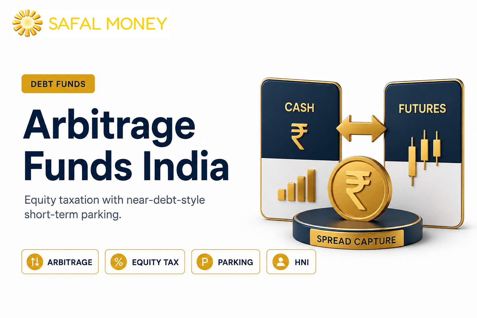 Arbitrage Funds India - Equity taxation with near-debt-style short-term parking