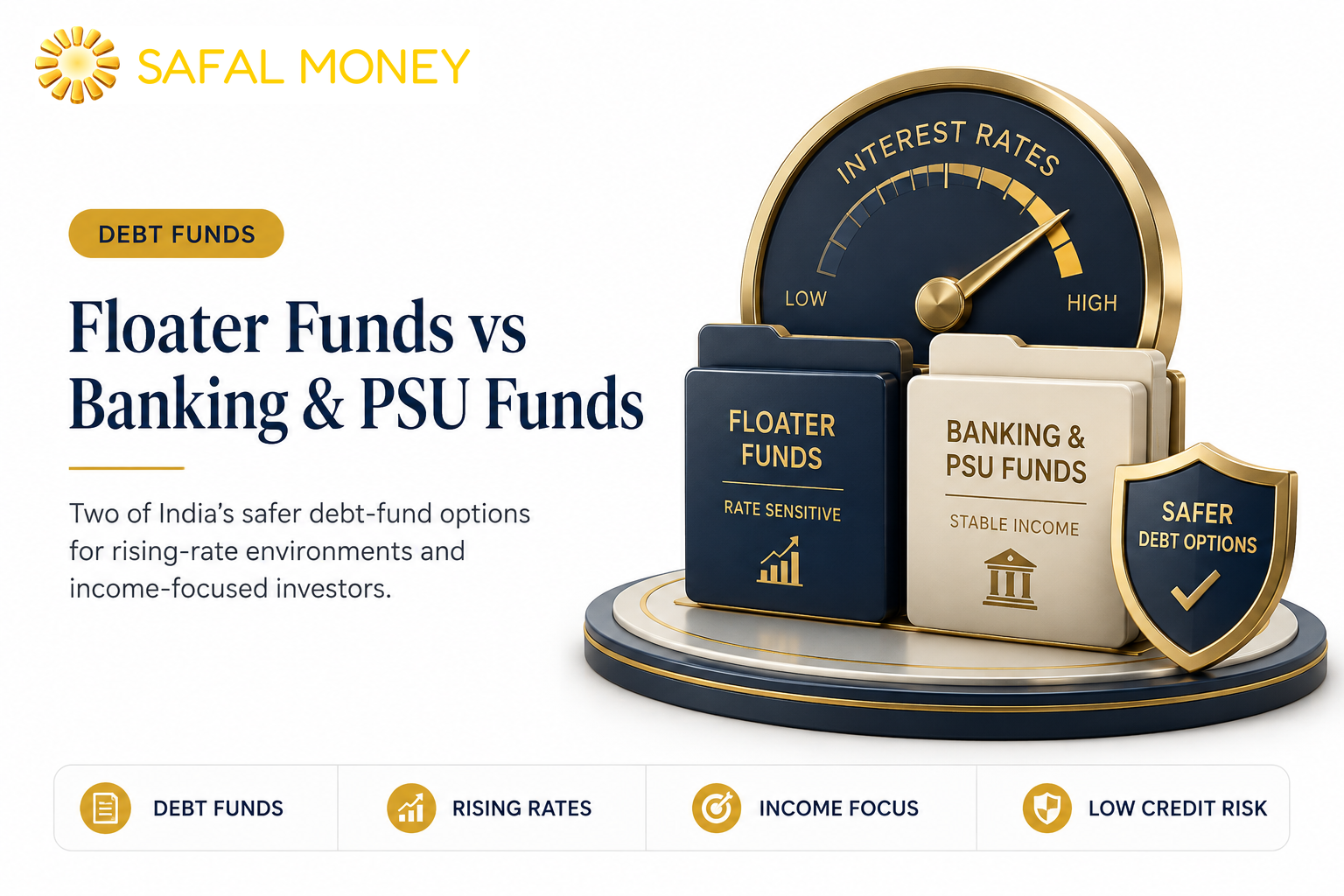 Floater Funds and Banking & PSU Funds: The Safe Debt Options for Rising Rate Environments