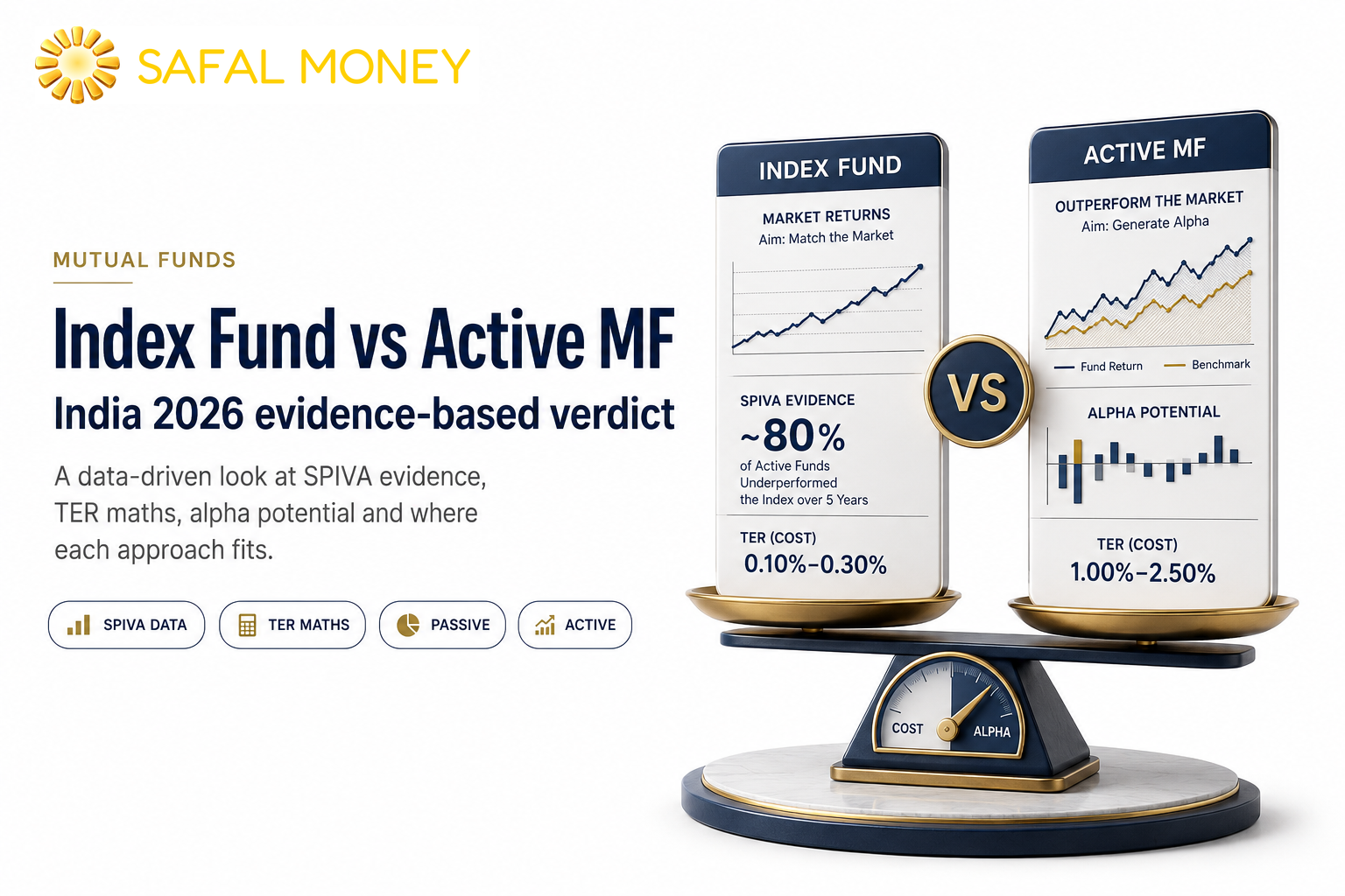 Index Fund vs Active MF in India 2026: The Evidence-Based Verdict