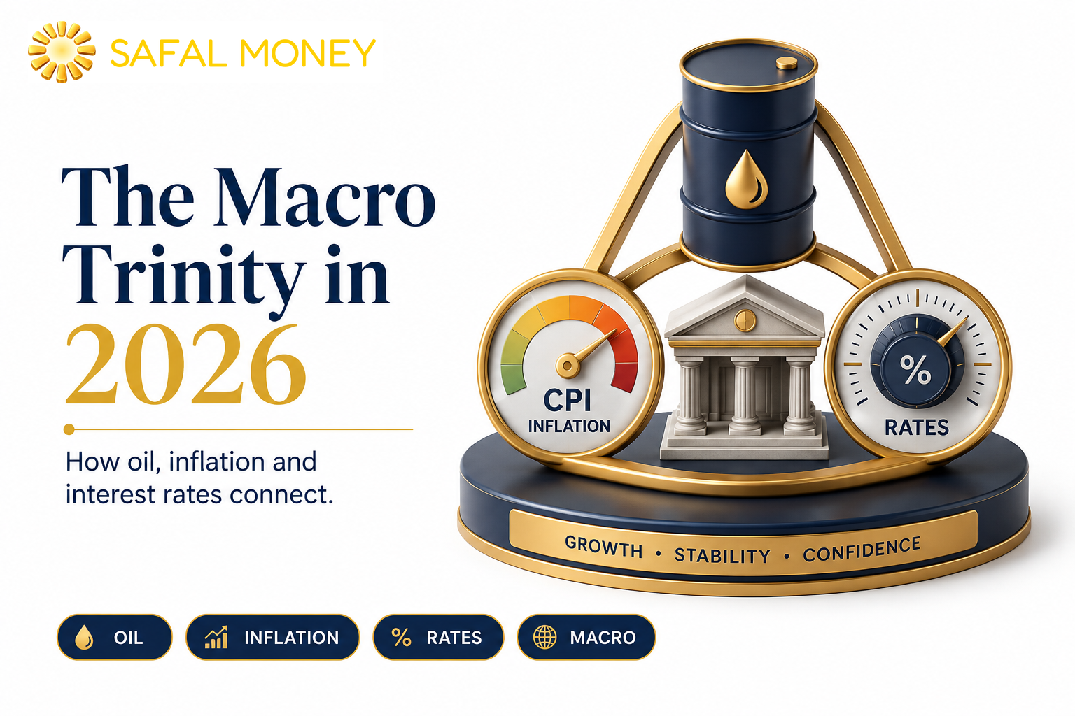 The Macro Trinity in 2026: How Oil, Inflation and Interest Rates Connect for Indian Investors
